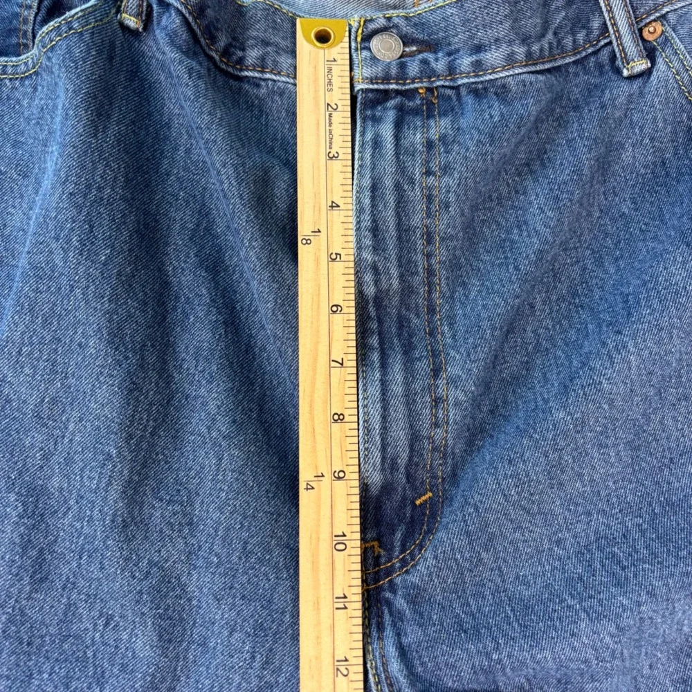 Levis 550 Relaxed Fit Blue Denim Jeans Mens 50x32 Blue Medium Wash